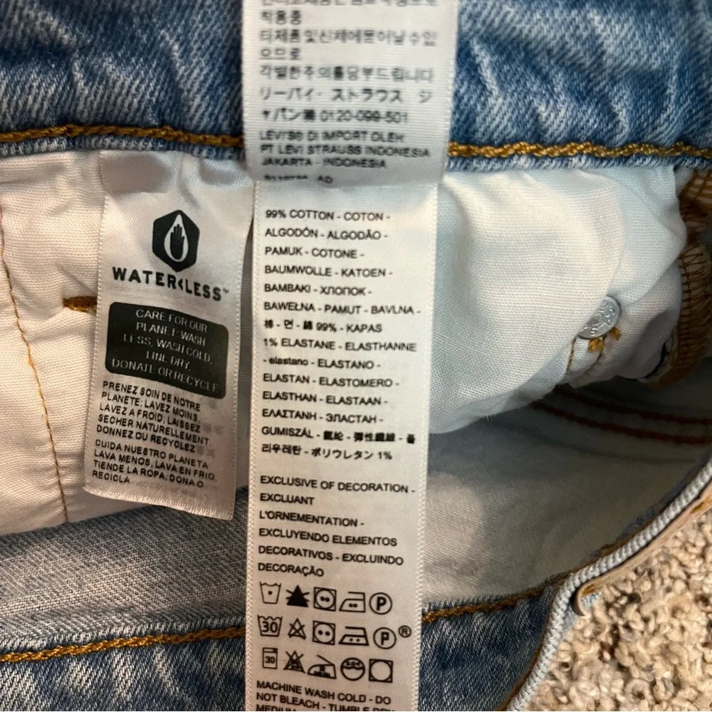 Levi’s 501 Button Fly Two Tone Shorts Waist Size 24 - Picture 7 of 12